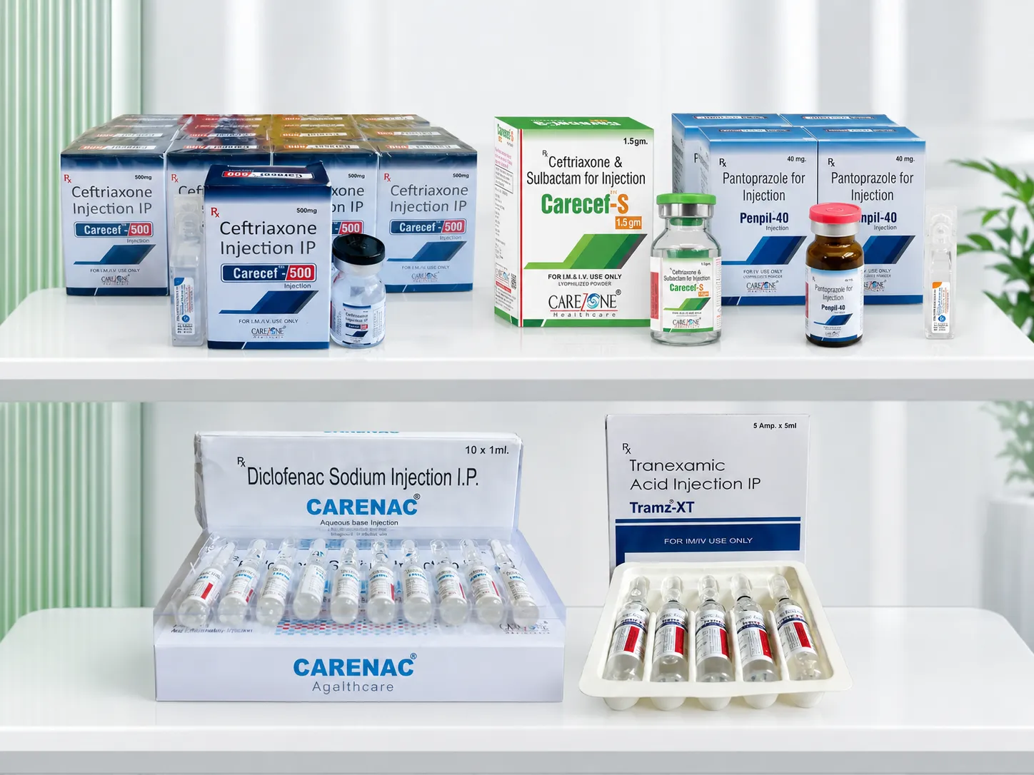 Carezone Healthcare injections product range placeholder