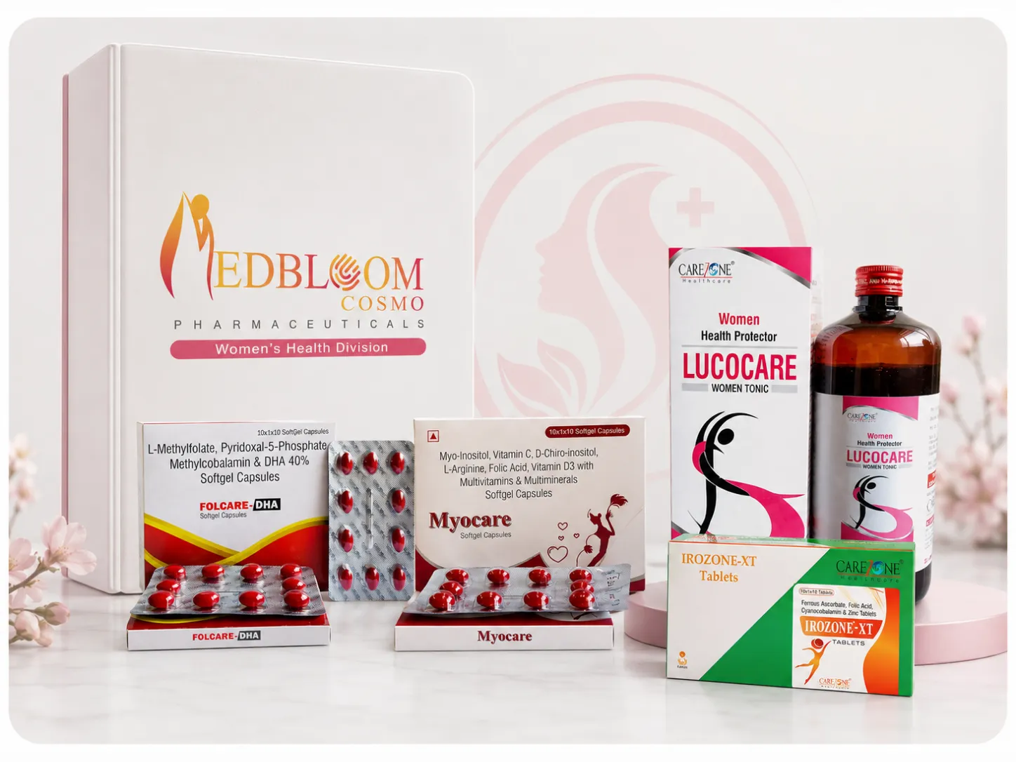 Medbloom product presentation setup