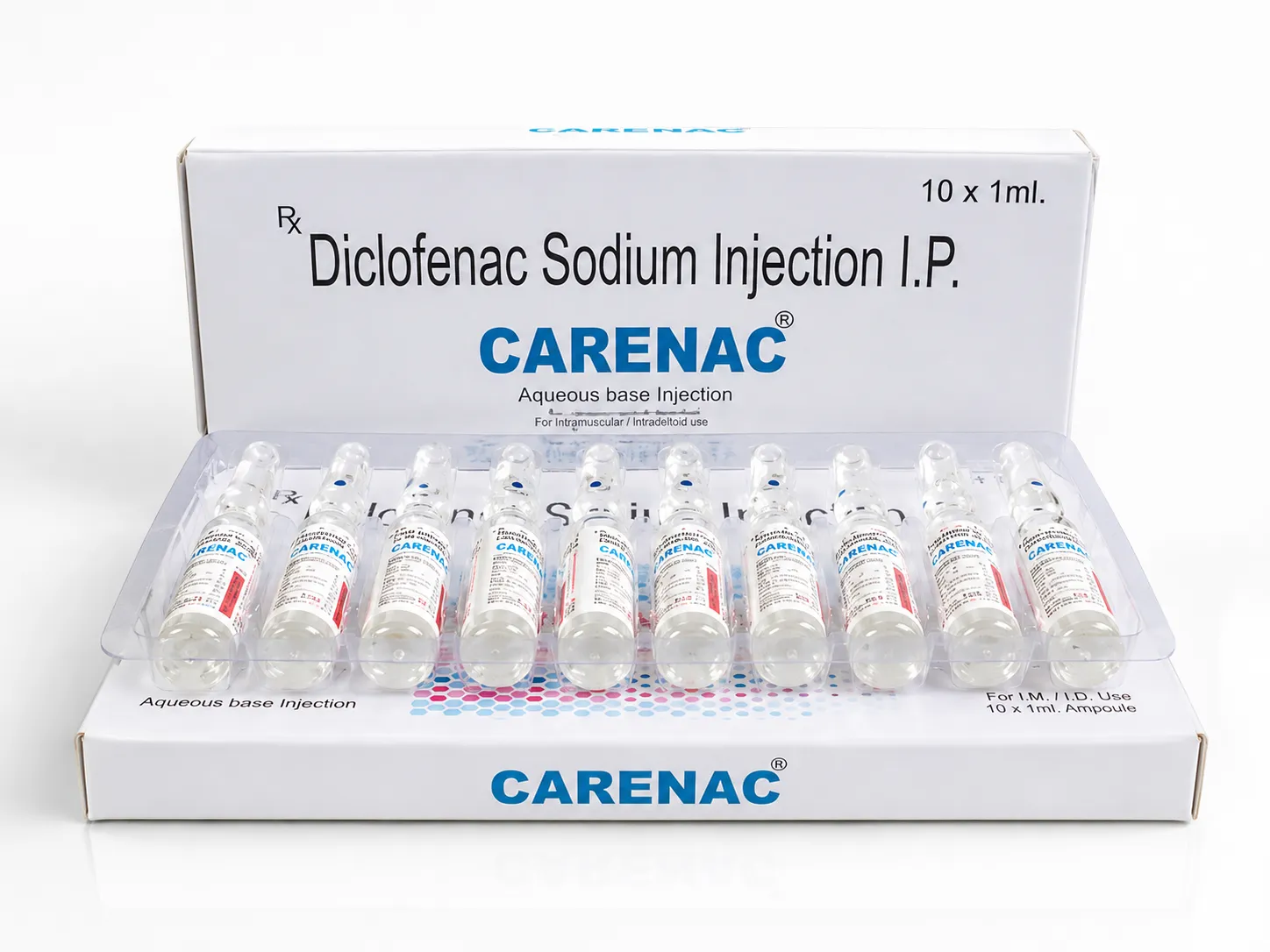Carezone Healthcare ampoule based injectable product pack