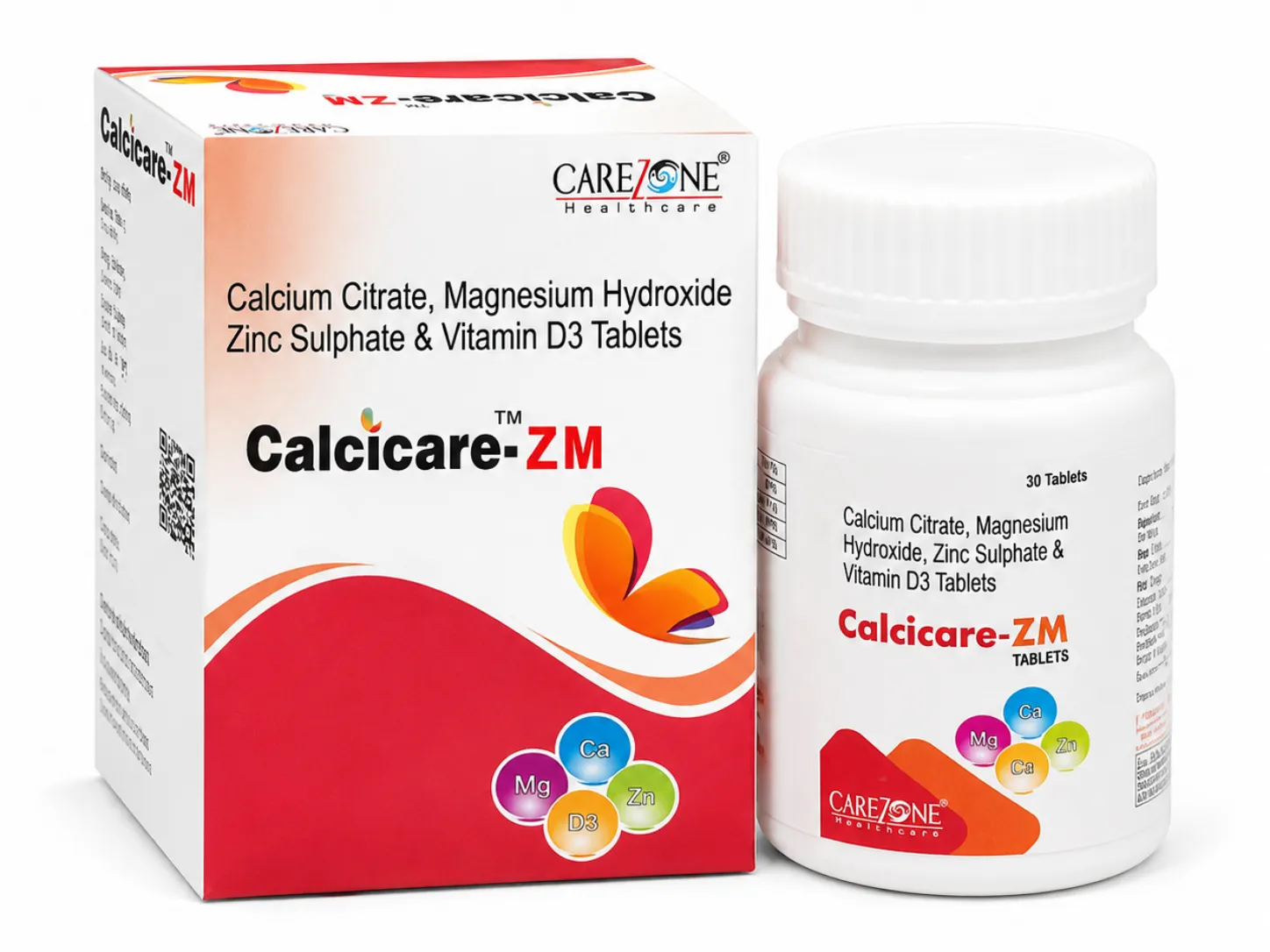 Carezone Healthcare Calcicare D3 calcium and vitamin D3 pack