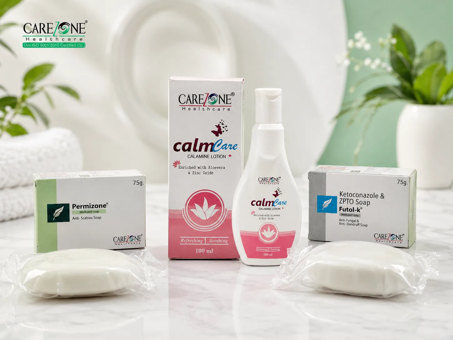 Carezone Healthcare cosmetic and skin care product range placeholder