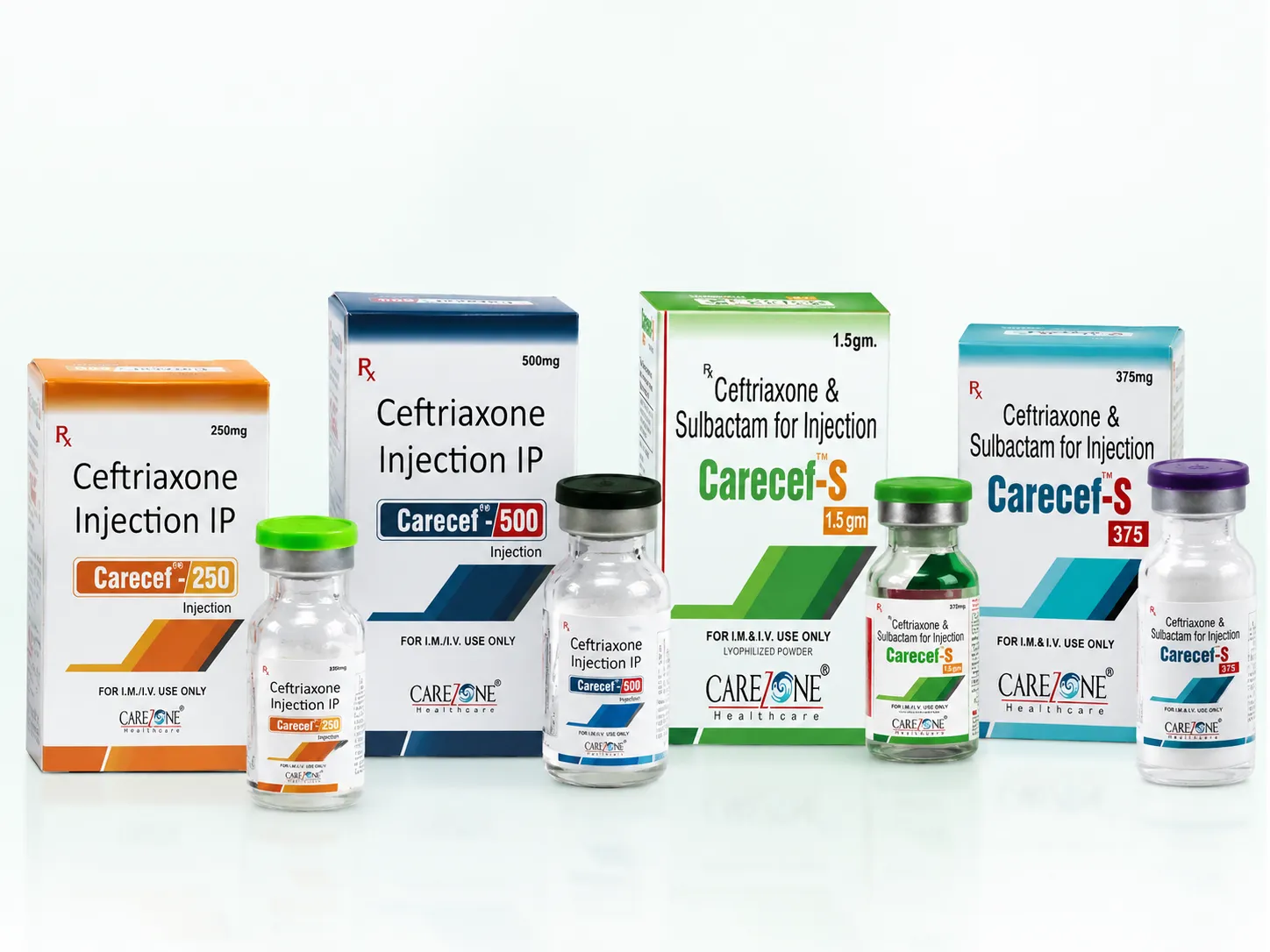 Carezone Healthcare dry powder injection vial product