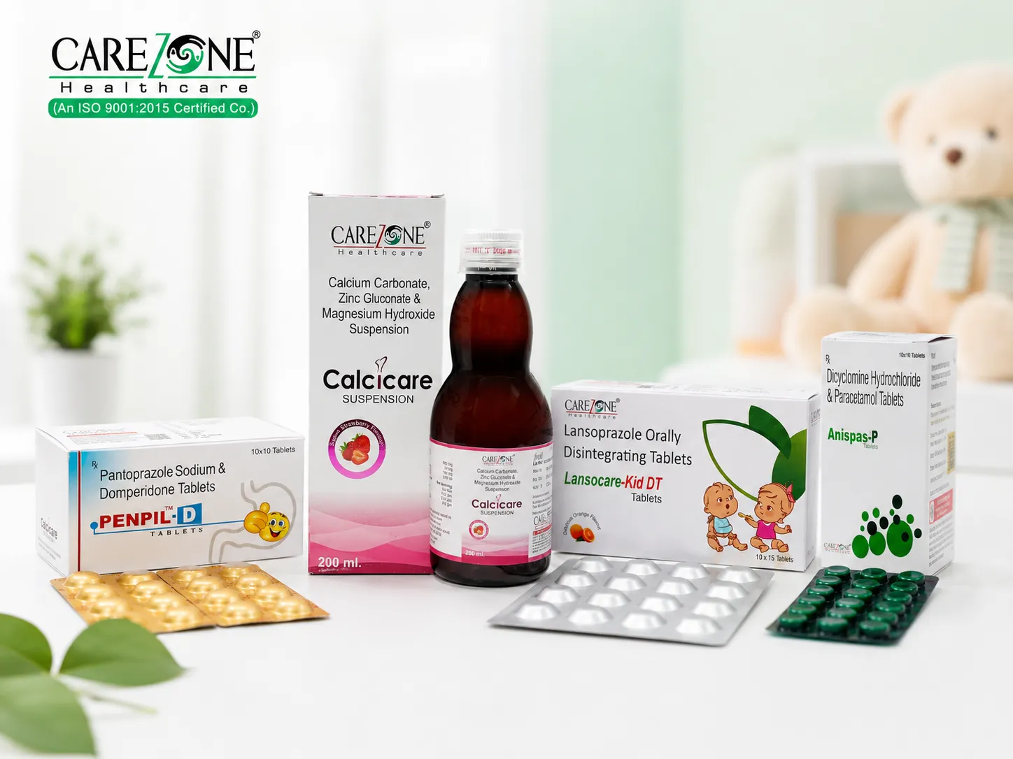 Carezone Healthcare pediatric digestive and wellness products