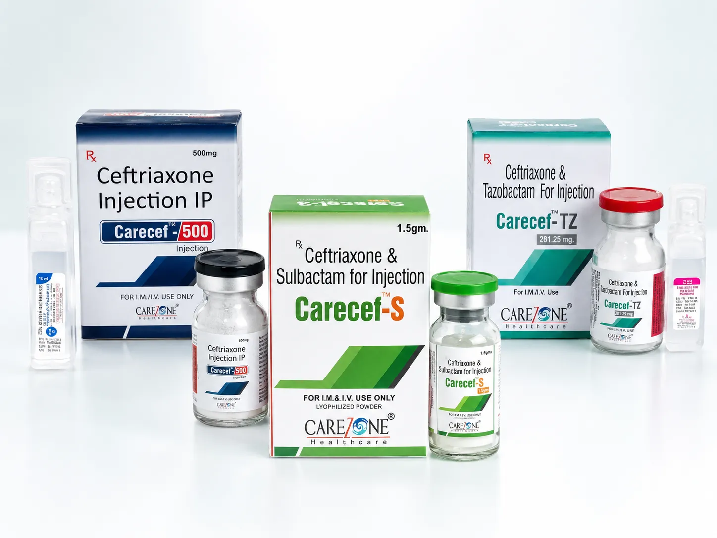 Carezone Healthcare dry powder injection vial product
