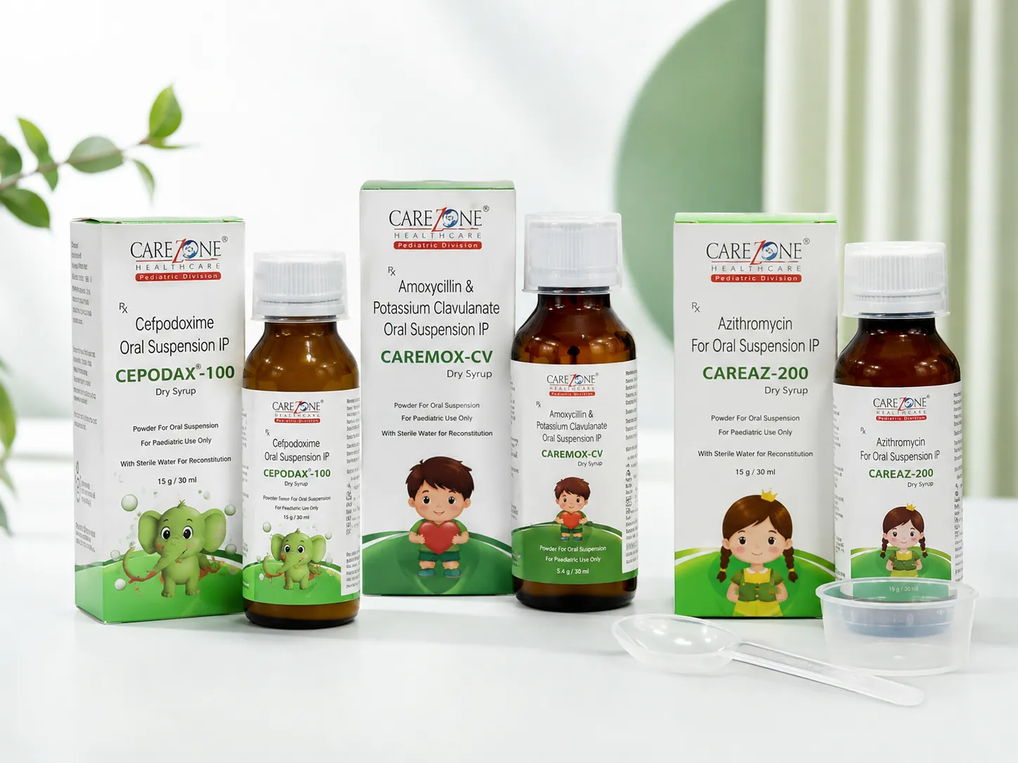 Carezone Healthcare pediatric dry syrup products