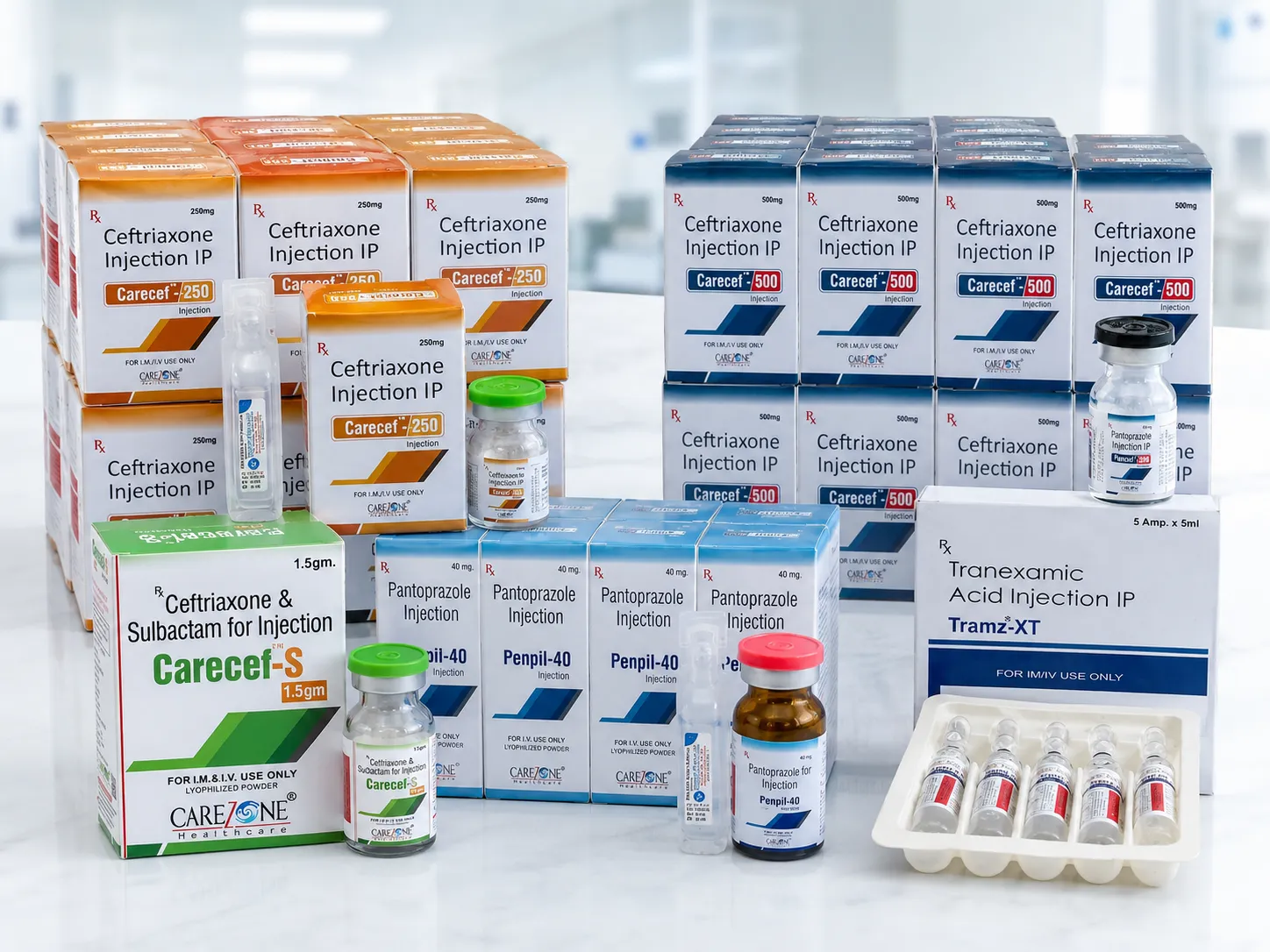 Carezone Healthcare institutional and bulk injectable product category