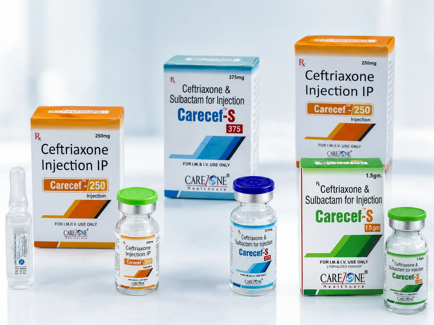 Carezone Healthcare injection product cartons