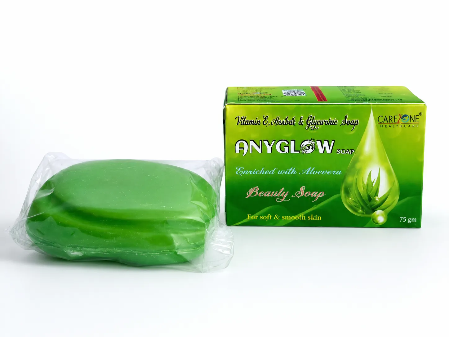 Carezone Healthcare cosmetic soap bar and carton