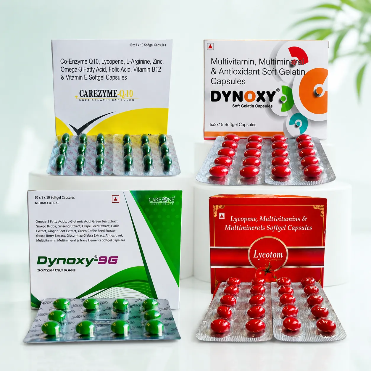 Carezone Healthcare nutraceutical softgel product category