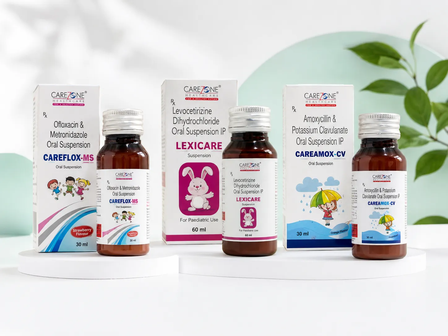 Carezone Healthcare pediatric suspension products