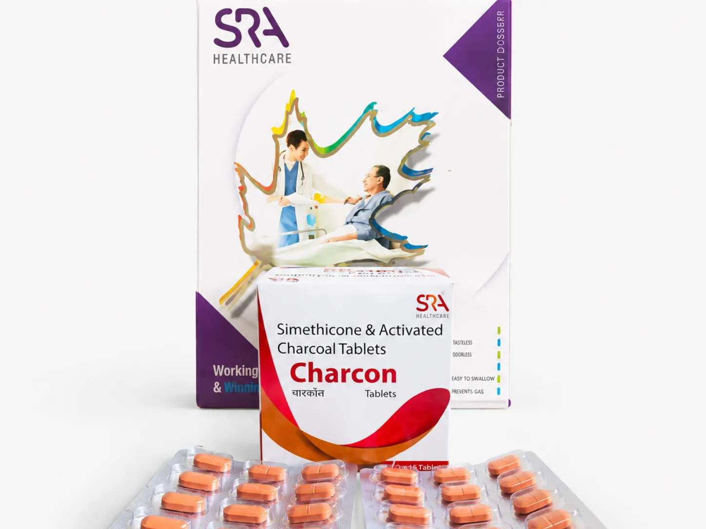 SRA Healthcare coated and chewable tablet product