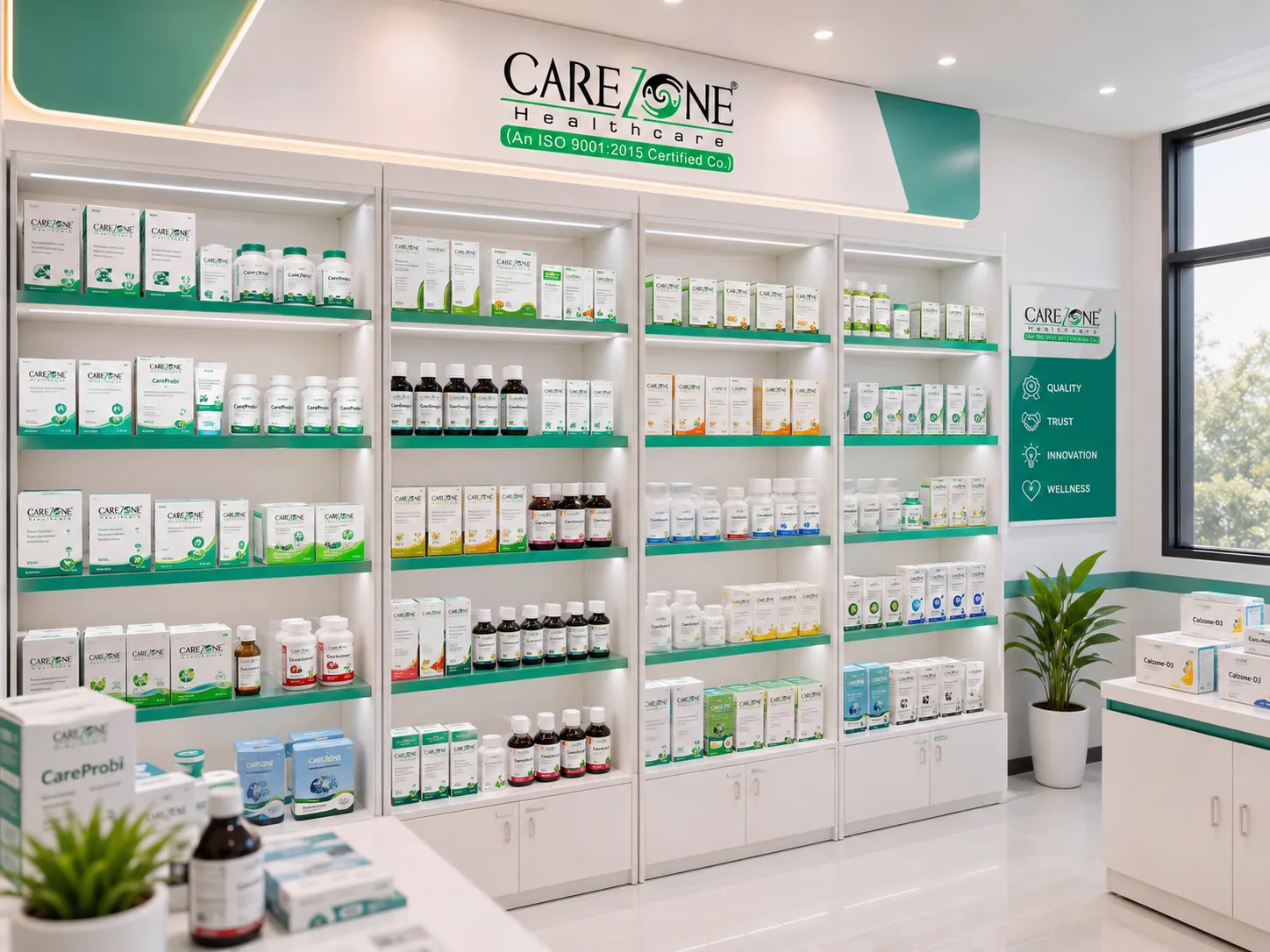 Carezone Healthcare finished stocks inventory shelves portfolio
