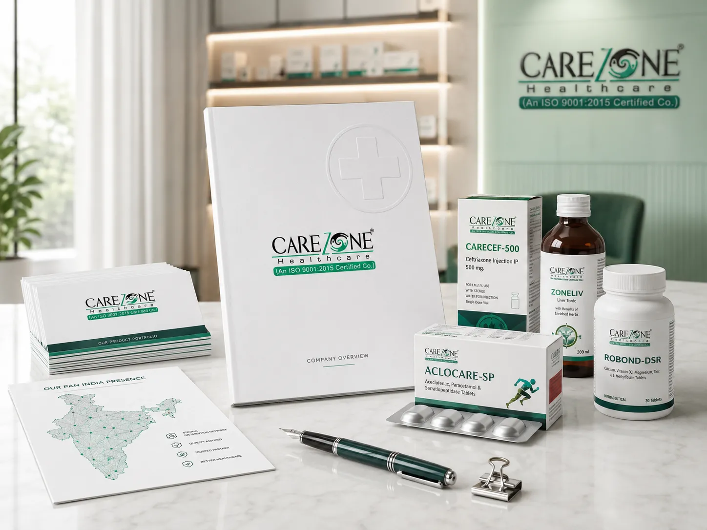 Carezone Healthcare product portfolio and business support overview