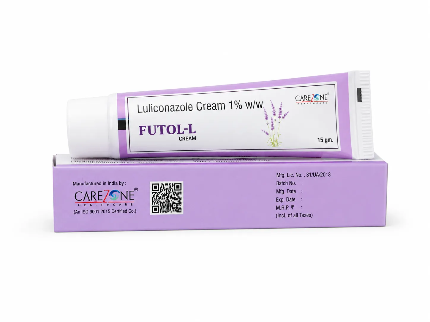 Carezone Healthcare cream tube and carton dermatology product