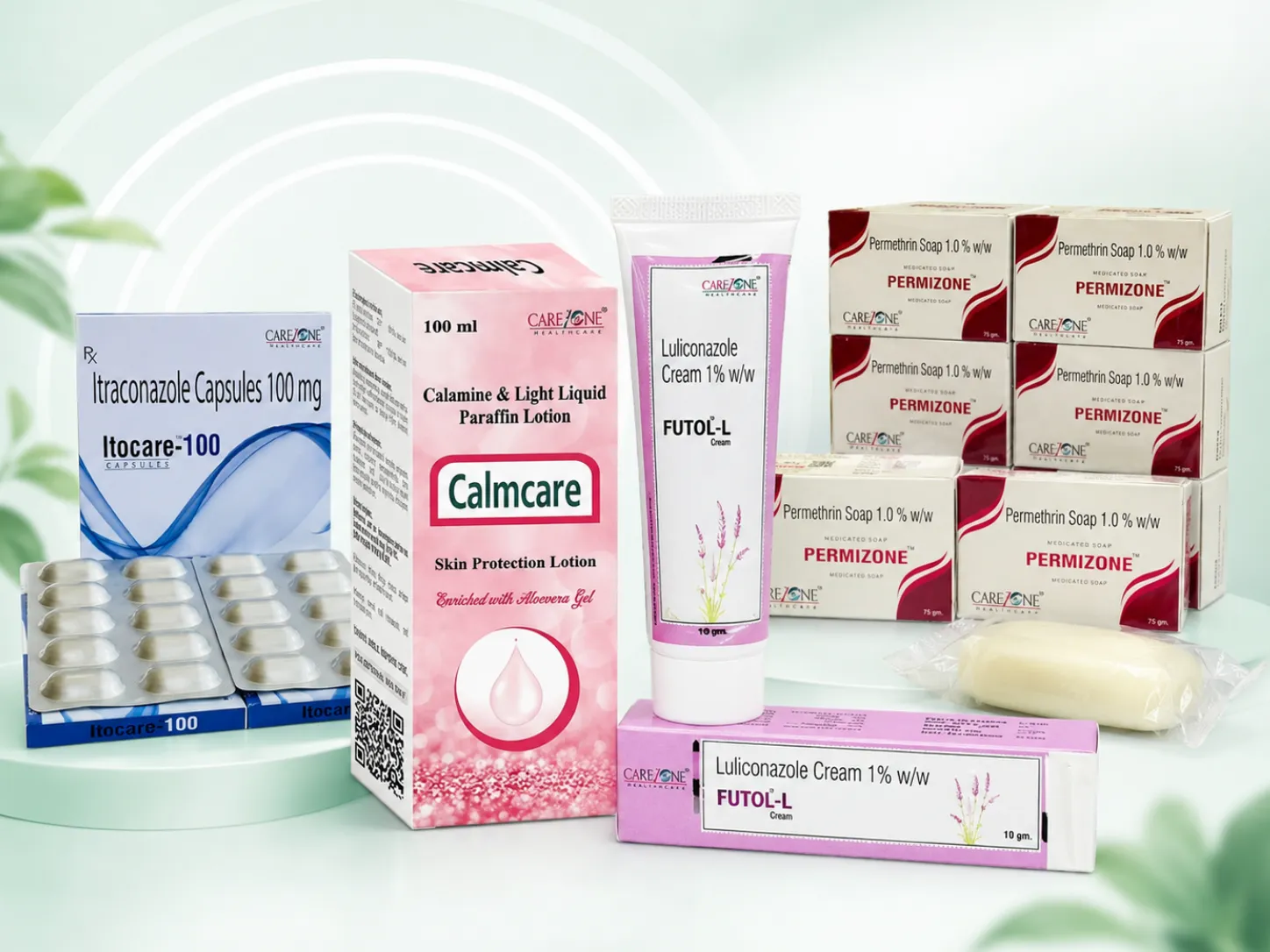 Carezone Healthcare dermatology product range placeholder
