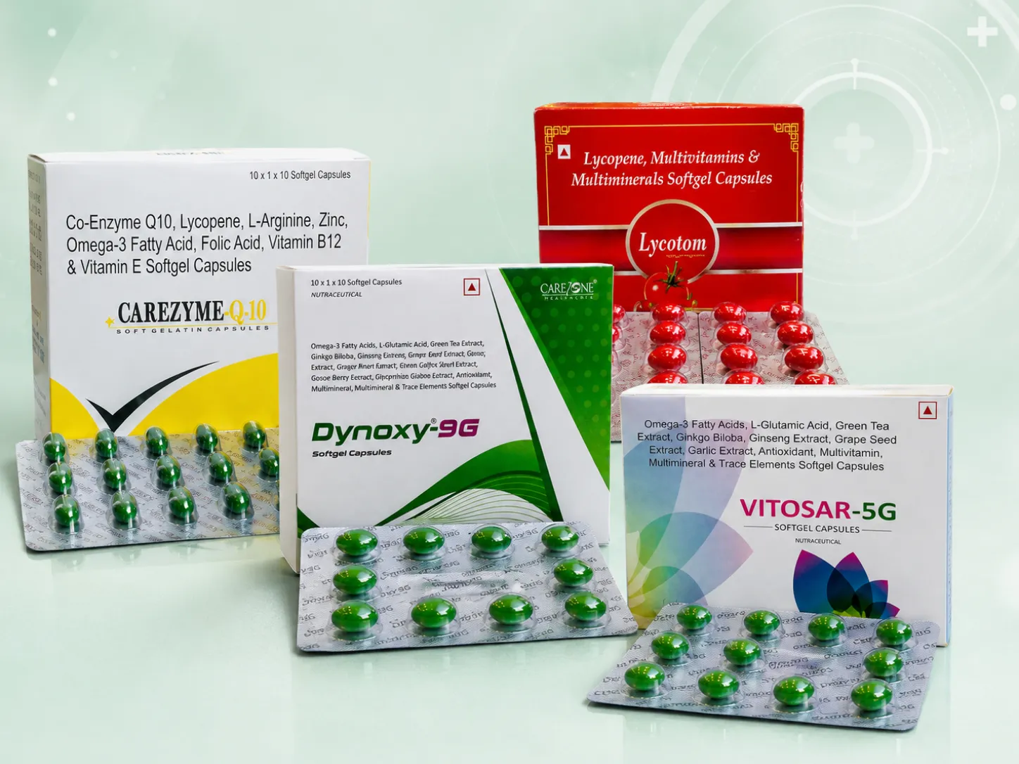 Carezone Healthcare nutraceutical product range placeholder