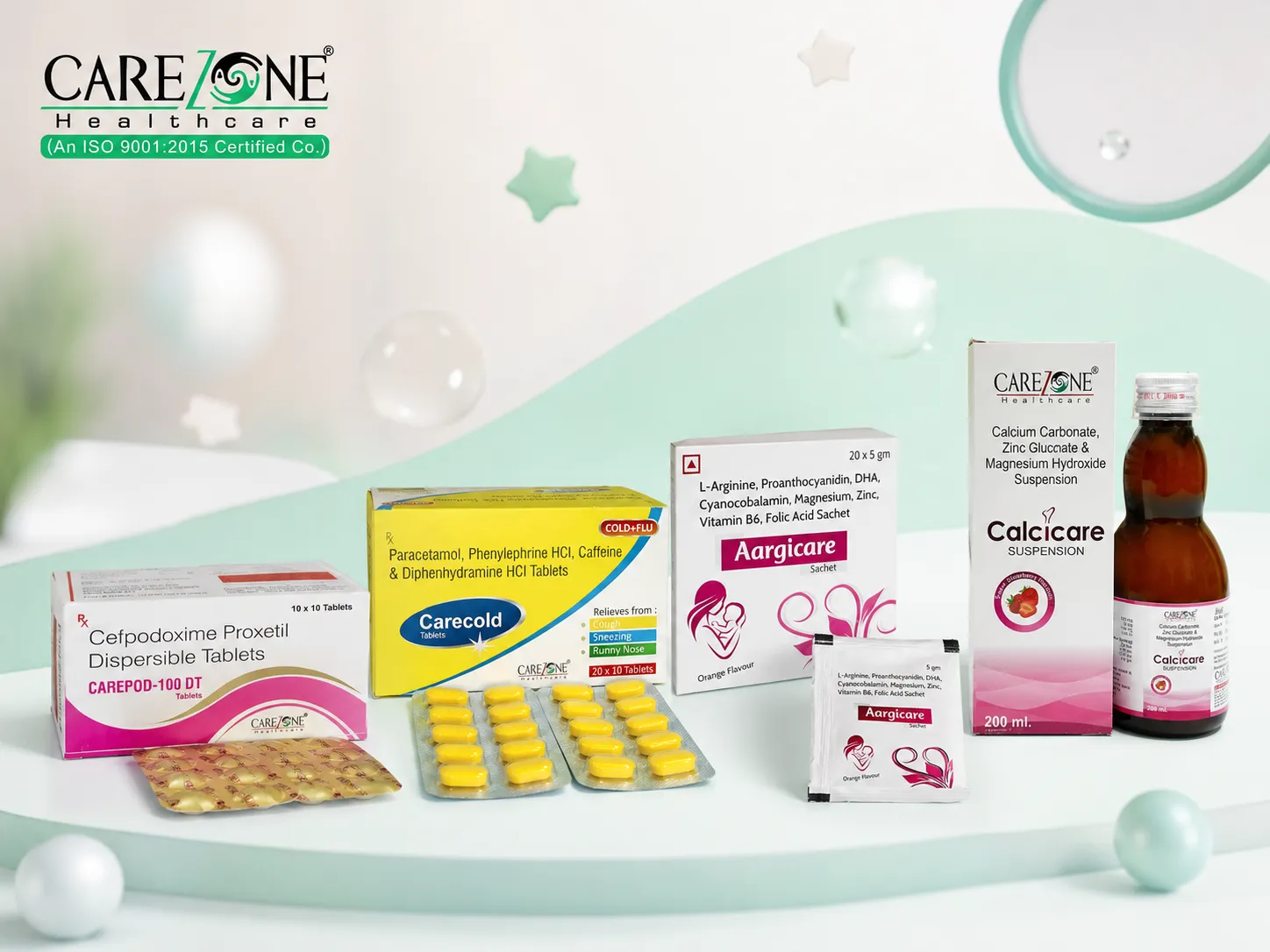 Carezone Healthcare pediatric product range placeholder