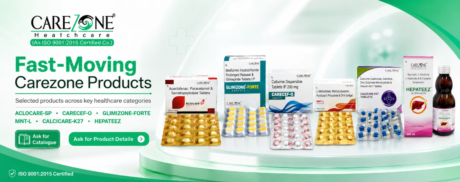 Carezone Healthcare fast moving products poster