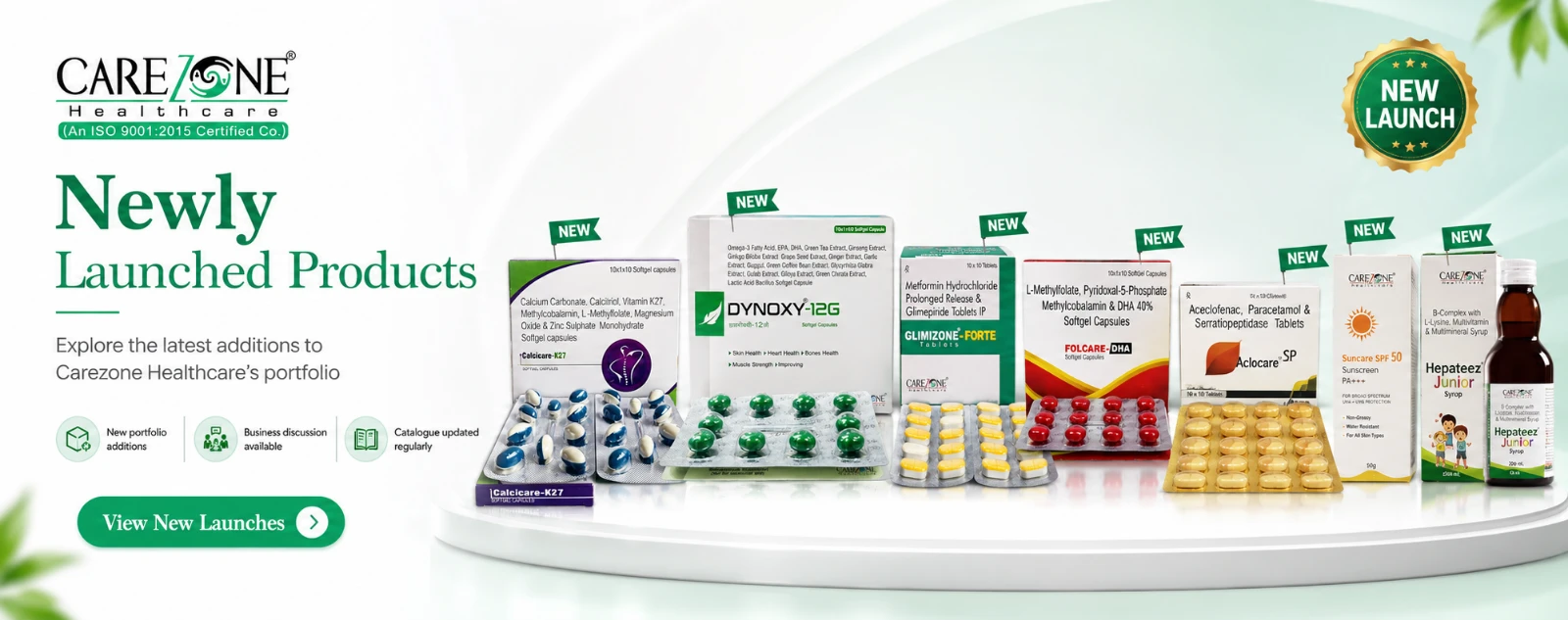 Carezone Healthcare newly launched products poster