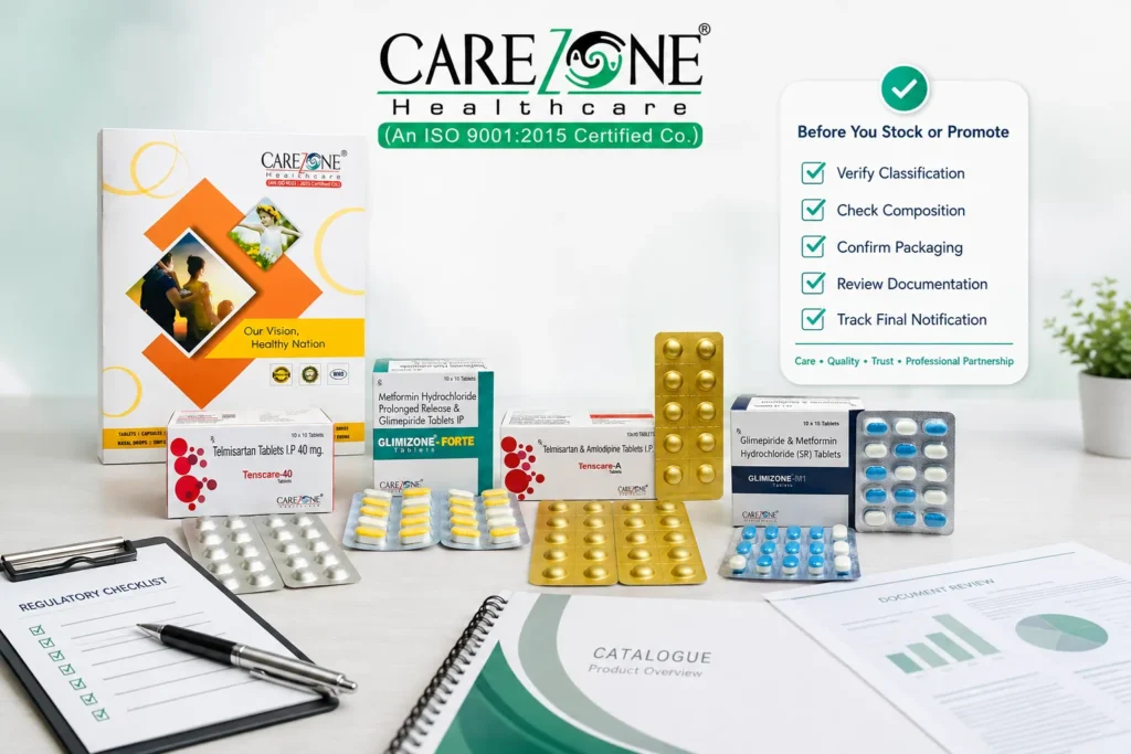 Carezone Healthcare regulatory verification checklist for pharma distributors and PCD partners
