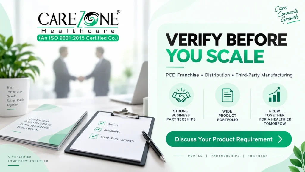 Carezone Healthcare PCD distribution and third-party pharmaceutical business enquiry