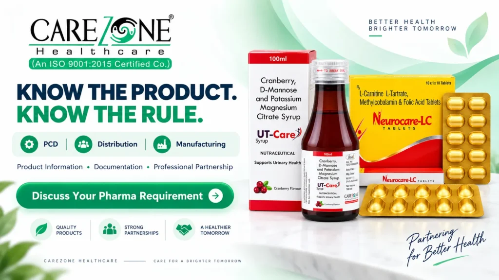 Carezone Healthcare PCD distribution and pharmaceutical manufacturing business partnership